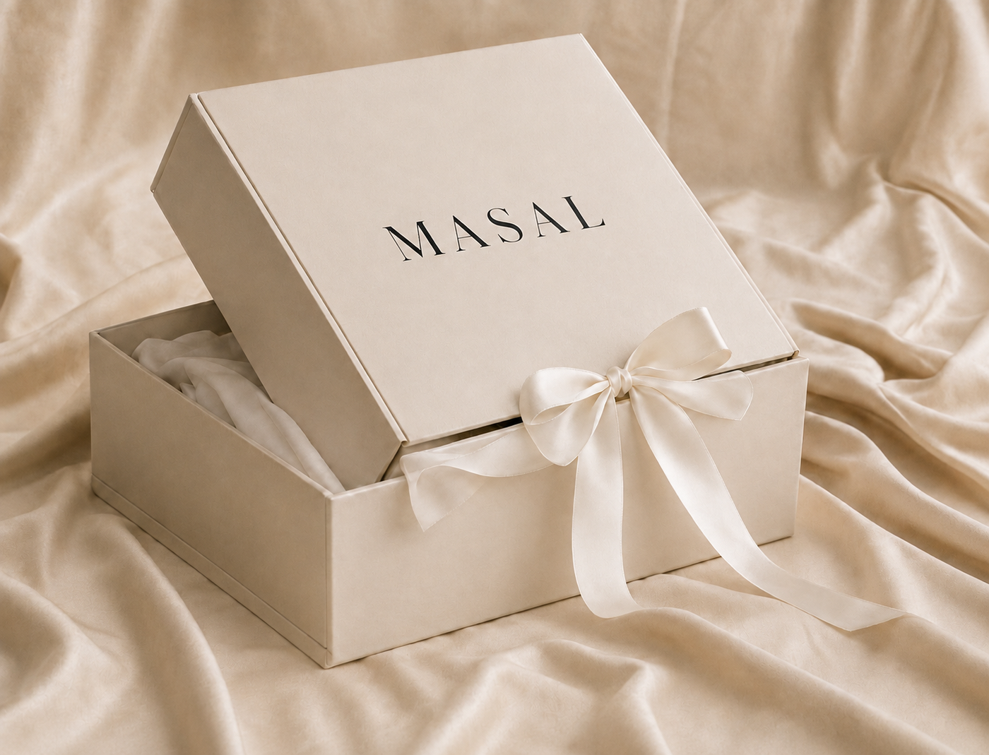 MASAL bridal gown signature keepsake packaging