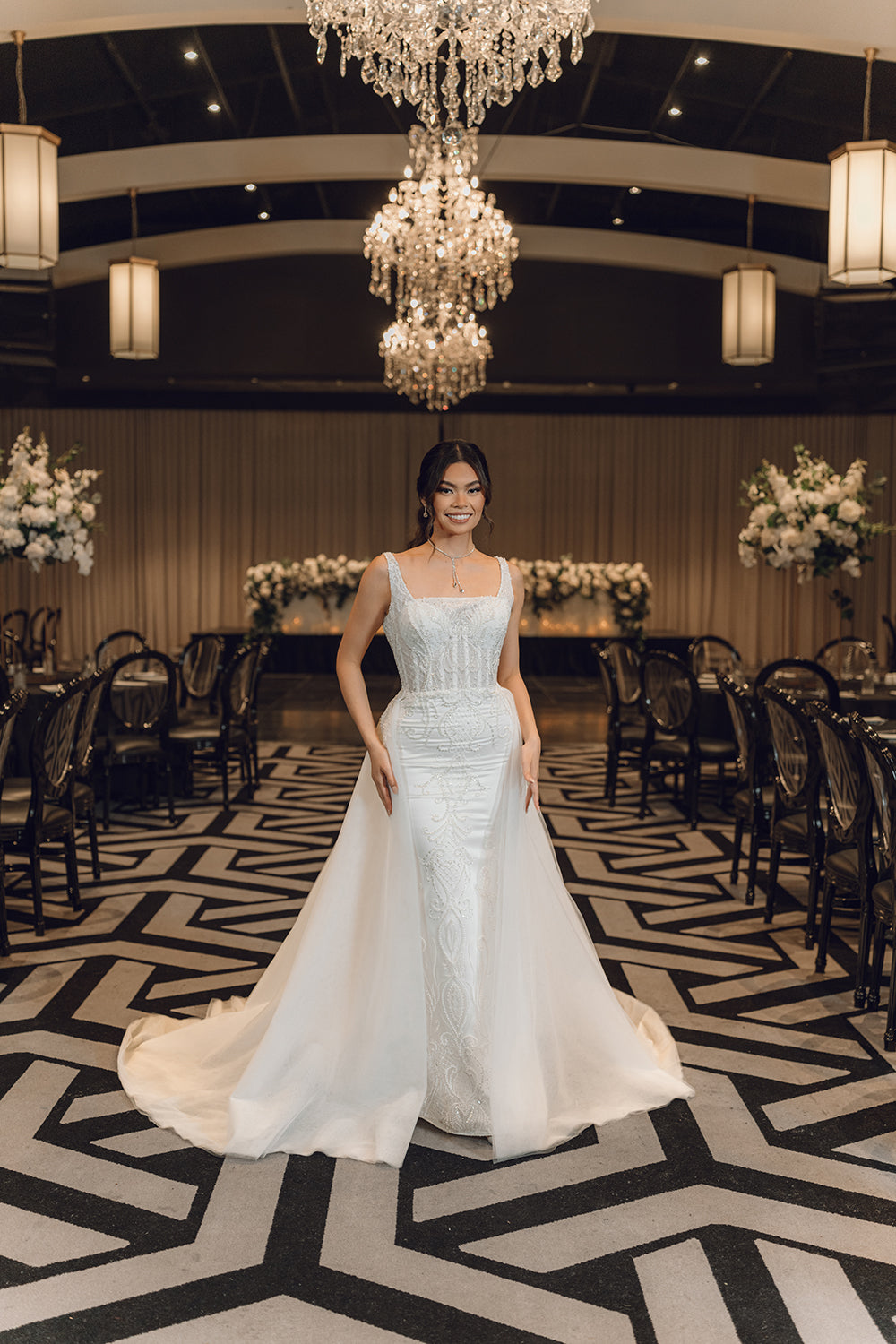ELAINE-Fit and Flare Wedding Dress