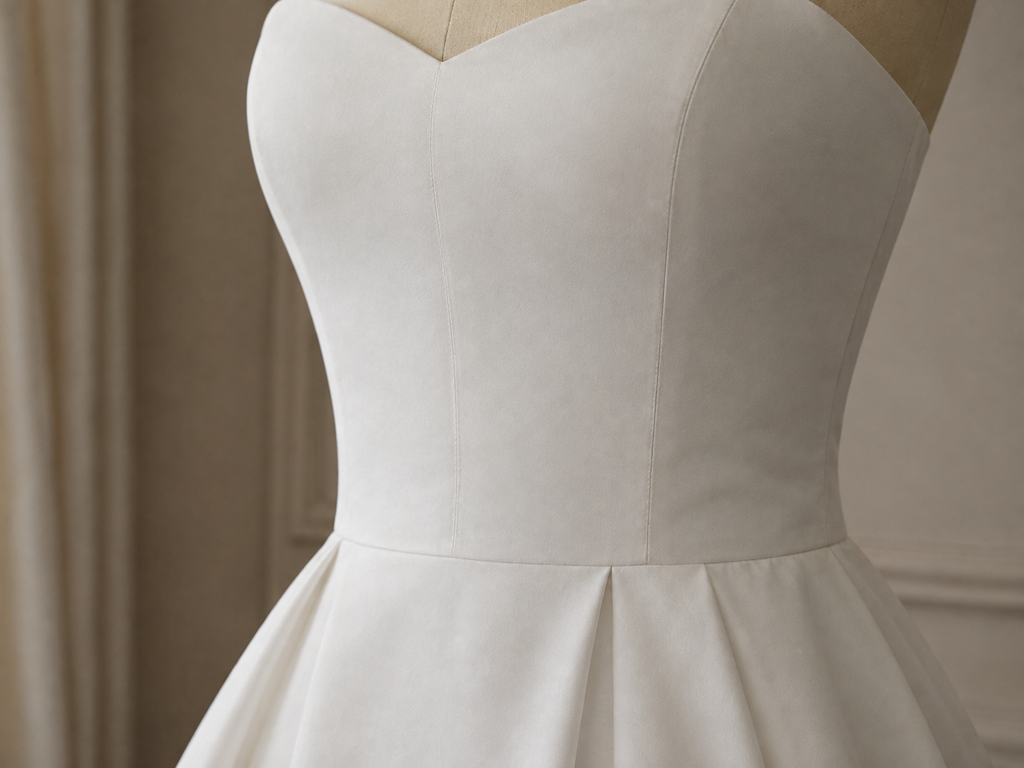 Standard bridal gown craftsmanship detail